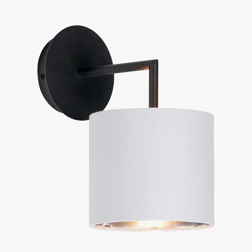 Pacific Lifestyle Elin Matt Black And Ivory Wall Light