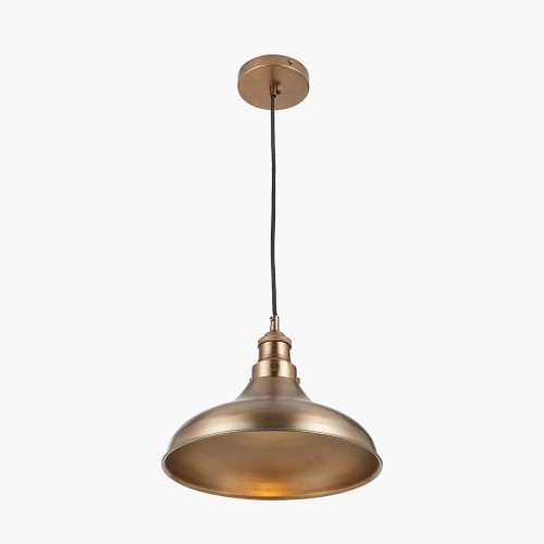 Pacific Lifestyle Ellis Antique Brass Café Metal Pendant