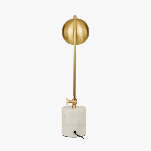 Pacific Lifestyle Eloise Gold Metal And Marble Table Lamp