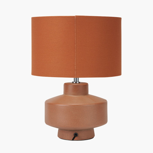 Pacific Lifestyle Elure Cinnamon Crackle Effect Table Lamp