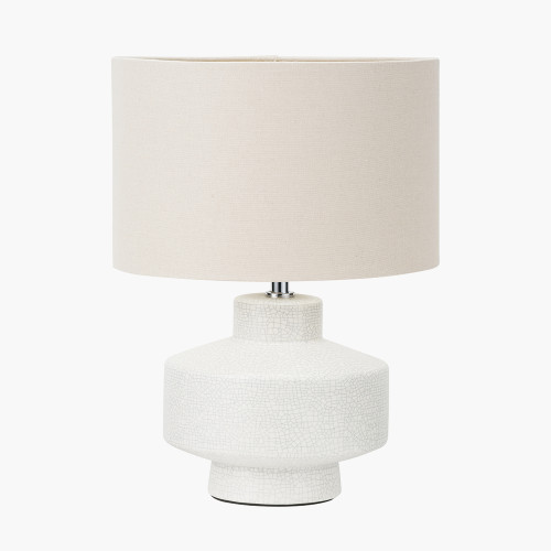pacific lifestyle Elure White Crackle Effect Table Lamp