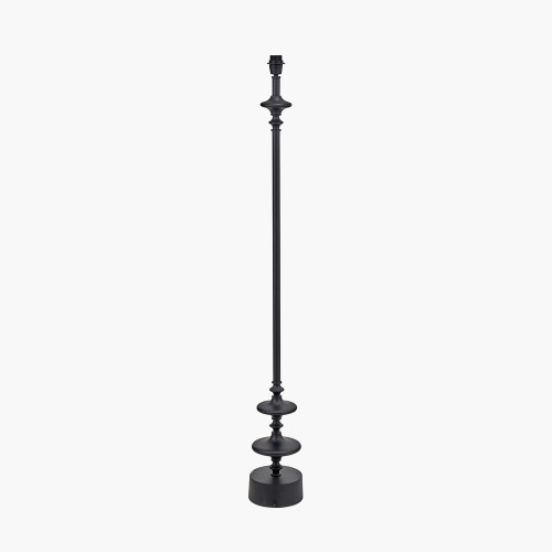Pacific Lifestyle Emilio Matt Black Candlestick Floor Lamp Base