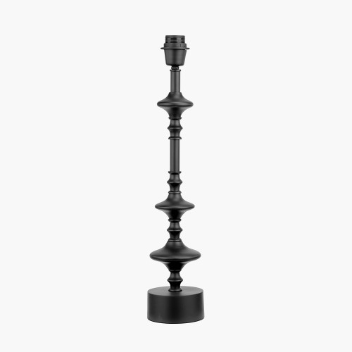 Pacific Lifestyle Emilio Matt Black Candlestick Table Lamp Base