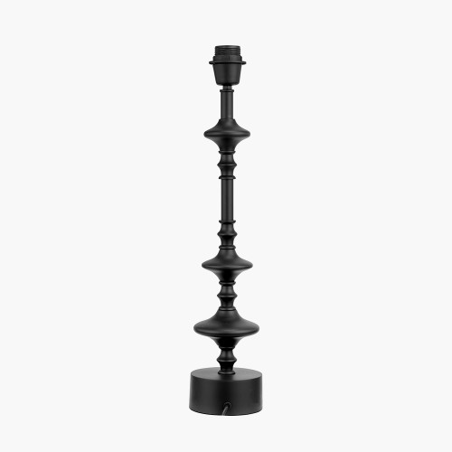 Pacific Lifestyle Emilio Matt Black Candlestick Table Lamp Base