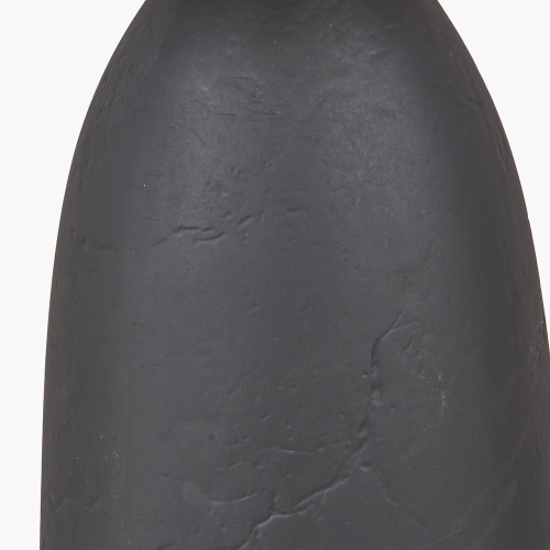 Pacific Lifestyle Erika Black Vintage Textured Ceramic Floor Lamp