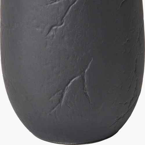 Pacific Lifestyle Erika Black Vintage Textured Ceramic Table Lamp
