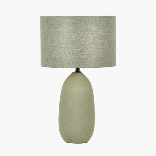 Pacific Lifestyle Erika Sage Vintage Textured Ceramic Table Lamp
