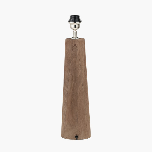 Pacific Lifestyle Esha Natural Conical Wood Table Lamp Base
