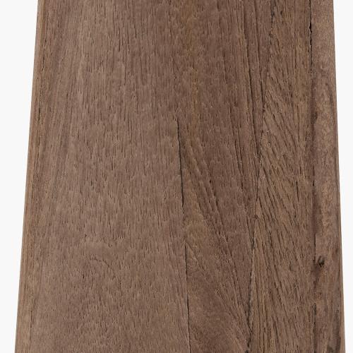 Pacific Lifestyle Esha Natural Conical Wood Table Lamp Base With Martigues 35cm White Boucle Tapered Lampshade