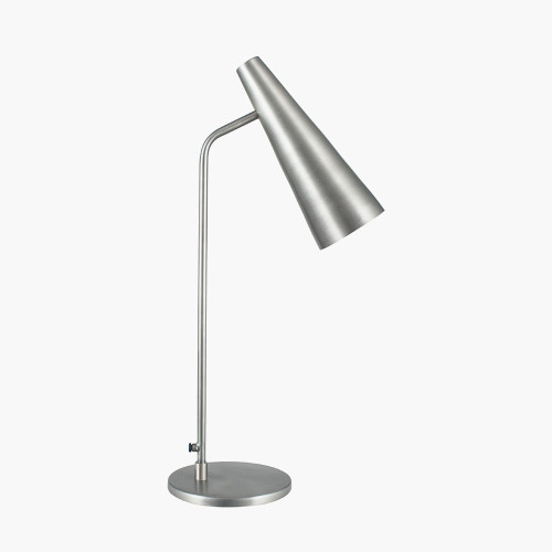 Pacific Lifestyle Farrah Antique Silver Task Table Lamp