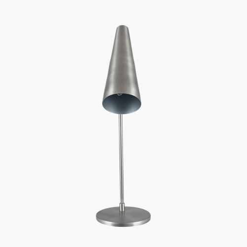 Pacific Lifestyle Farrah Antique Silver Task Table Lamp