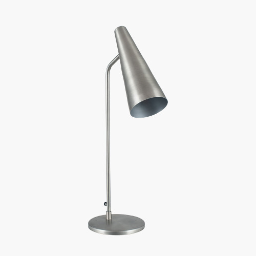 pacific lifestyle Farrah Antique Silver Task Table Lamp