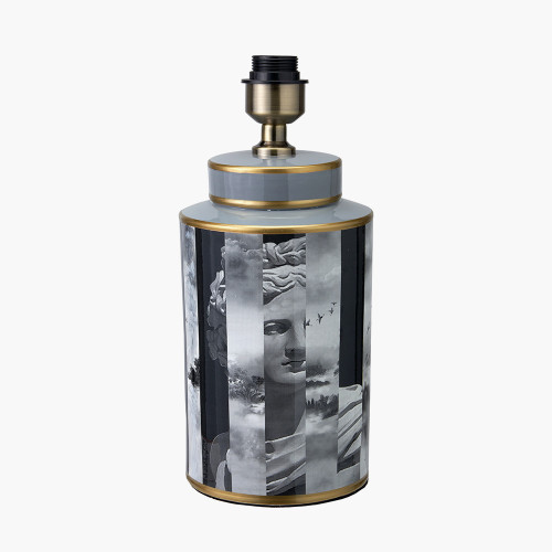 Pacific Lifestyle Fenella Black And White Photographic Design Table Lamp Base