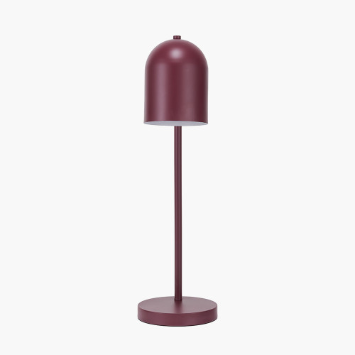 Pacific Lifestyle Finn Mulberry Metal Cloche Headed Table Lamp