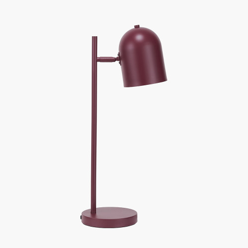 Pacific Lifestyle Finn Mulberry Metal Cloche Headed Table Lamp