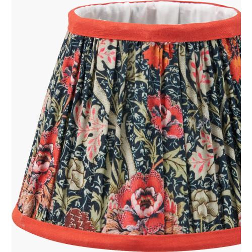 Pacific Lifestyle Floressa 16cm Red Floral Patterned Mushroom Pleat Tapered Lamp Shade