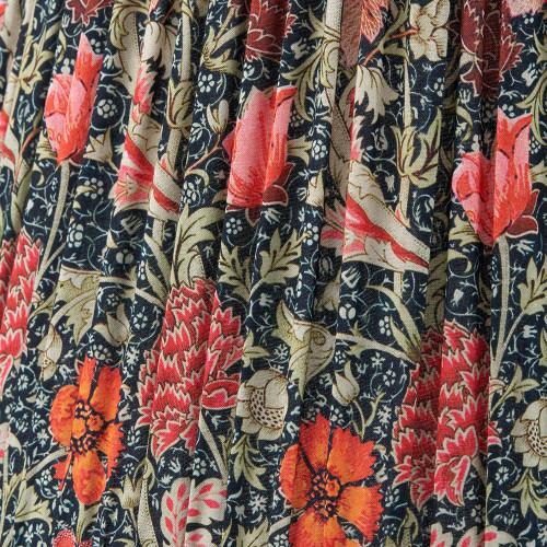 Pacific Lifestyle Floressa 40cm Red Floral Patterned Mushroom Pleat Tapered Lamp Shade