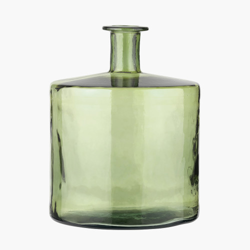 pacific lifestyle Forest Green Recycled Glass Bottle Vase