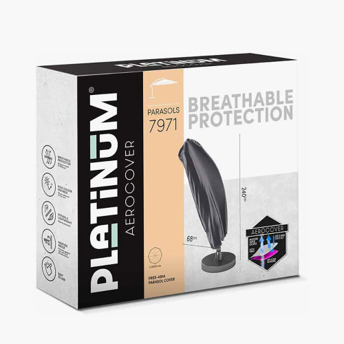 pacific lifestyle Free Arm Parasol Aerocover 240 x 68cm