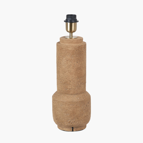 Pacific Lifestyle Gaiana Concrete Brown Stoneware Table Lamp Base