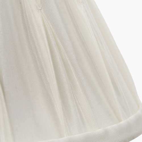 Pacific Lifestyle Garbo 20cm Cream Silk Mix Pinch Pleat Tapered Lampshade