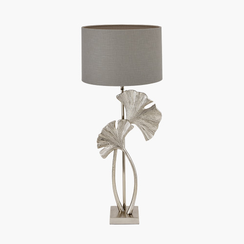 Pacific Lifestyle Gingko Shiny Champagne Metal Tall Gingko Leaf Table Lamp Base