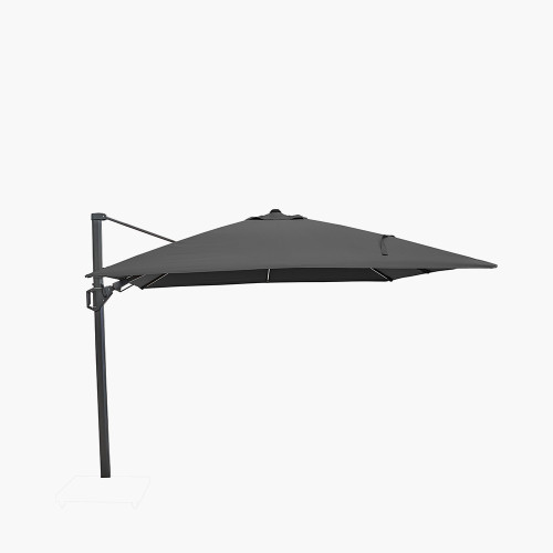 pacific lifestyle Glow Challenger T2 3m Square Anthracite Free Arm Parasol