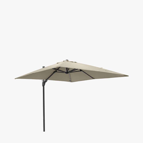 Pacific Lifestyle Glow Challenger T2 3m Square Champagne Free Arm Parasol