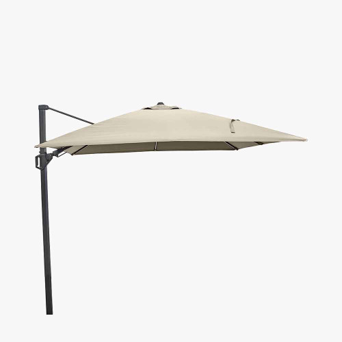 Pacific Lifestyle Glow Challenger T2 3m Square Champagne Free Arm Parasol