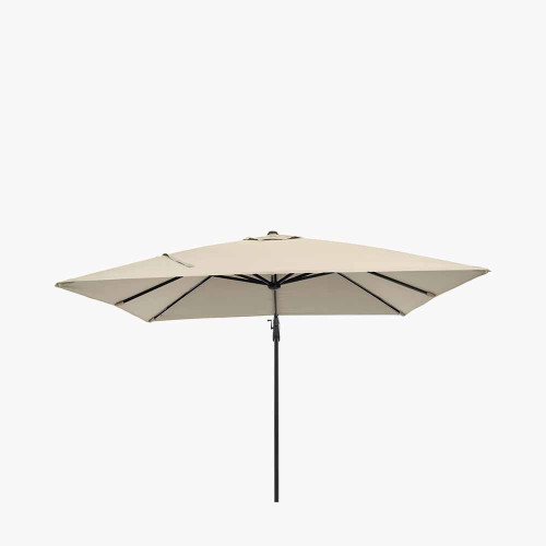 pacific lifestyle Glow Challenger T2 3m Square Champagne Free Arm Parasol