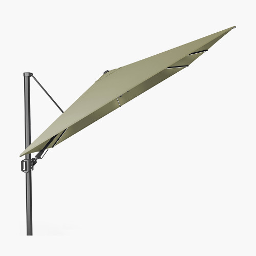 Pacific Lifestyle Glow Challenger T2 3m Square Premium Lush Green Free Arm Parasol