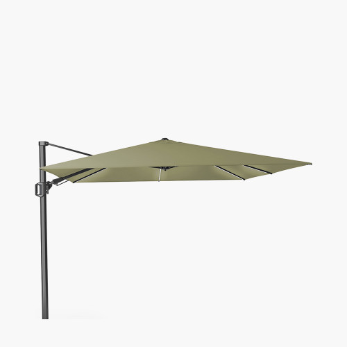pacific lifestyle Glow Challenger T2 3m Square Premium Lush Green Free Arm Parasol