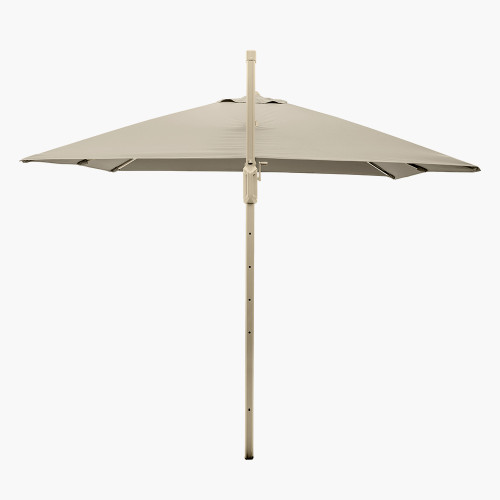 Pacific Lifestyle Glow Challenger T2 3m Square Sandstone / Champagne Free Arm Parasol