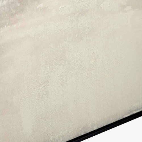 Pacific Lifestyle Grey And White Abstract Canvas With Black Frame