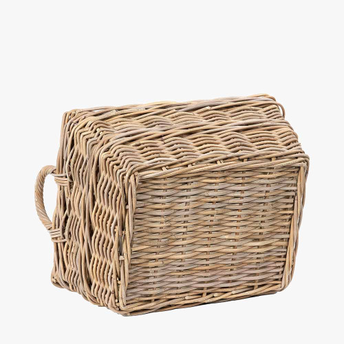 Pacific Lifestyle Grey Kubu Rectangular Handled Laundry Basket