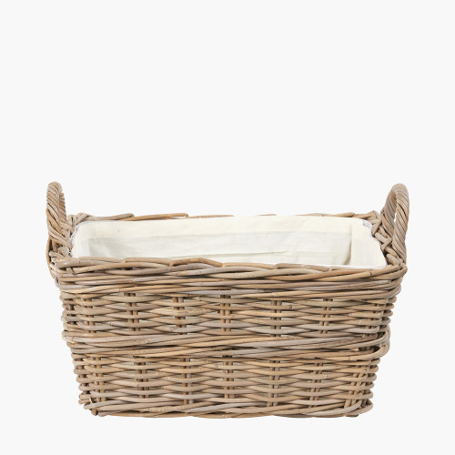 pacific lifestyle Grey Kubu Rectangular Handled Laundry Basket