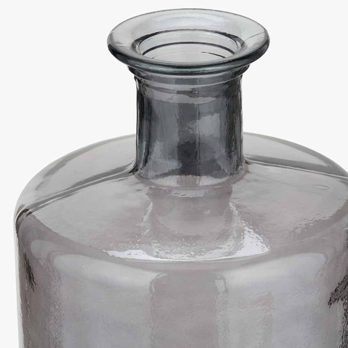 Pacific Lifestyle Grey Recycled Glass Bottle Vase Tall