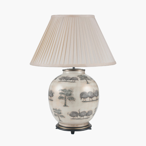 Pacific Lifestyle Guinea Fowl Large Glass Table Lamp Base