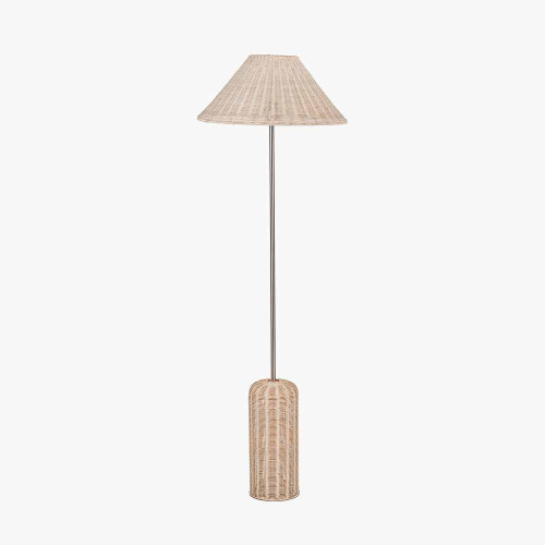 pacific lifestyle Hali Rattan Base and Shade Floor Lamp