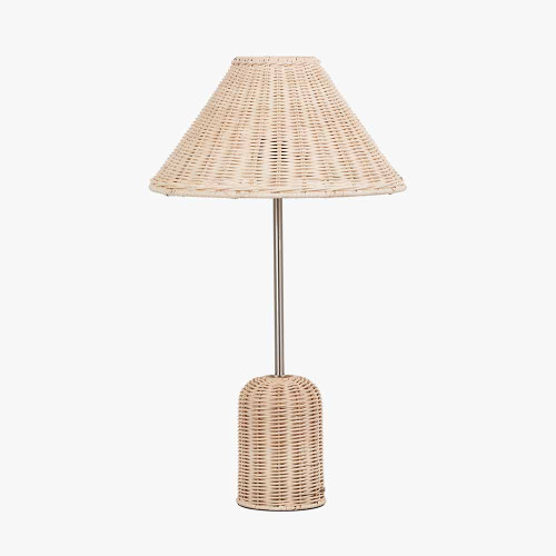 Pacific Lifestyle Hali Rattan Base And Shade Table Lamp