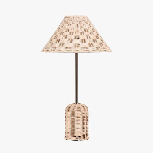 Pacific Lifestyle Hali Rattan Base And Shade Table Lamp