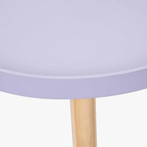 Pacific Lifestyle Halston Lilac Wood Veneer And Natural Pine Wood Side Table