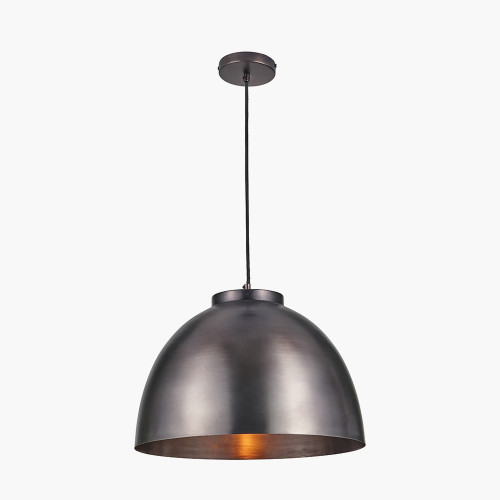 Pacific Lifestyle Harlem Antique Bronze Domed Metal Pendant
