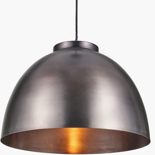 Pacific Lifestyle Harlem Antique Bronze Domed Metal Pendant