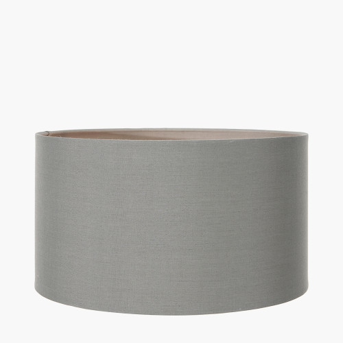 Pacific Lifestyle Harry 35cm Steel Grey Cotton Mix Cylinder Lampshade