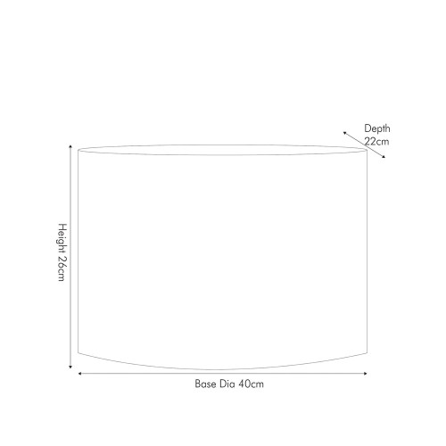 Pacific Lifestyle Harry 40cm Sage Cotton Mix Cylinder Lampshade