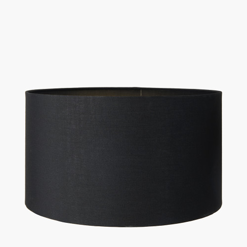 Pacific Lifestyle Harry 45cm Black Cotton Mix Cylinder Lampshade