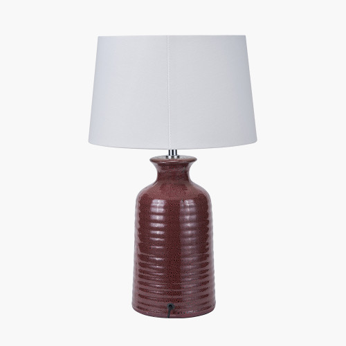 Pacific Lifestyle Helka Mulberry Reactive Glaze Table Lamp