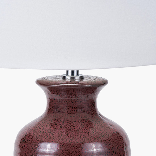 Pacific Lifestyle Helka Mulberry Reactive Glaze Table Lamp
