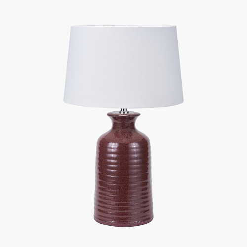 pacific lifestyle Helka Mulberry Reactive Glaze Table Lamp